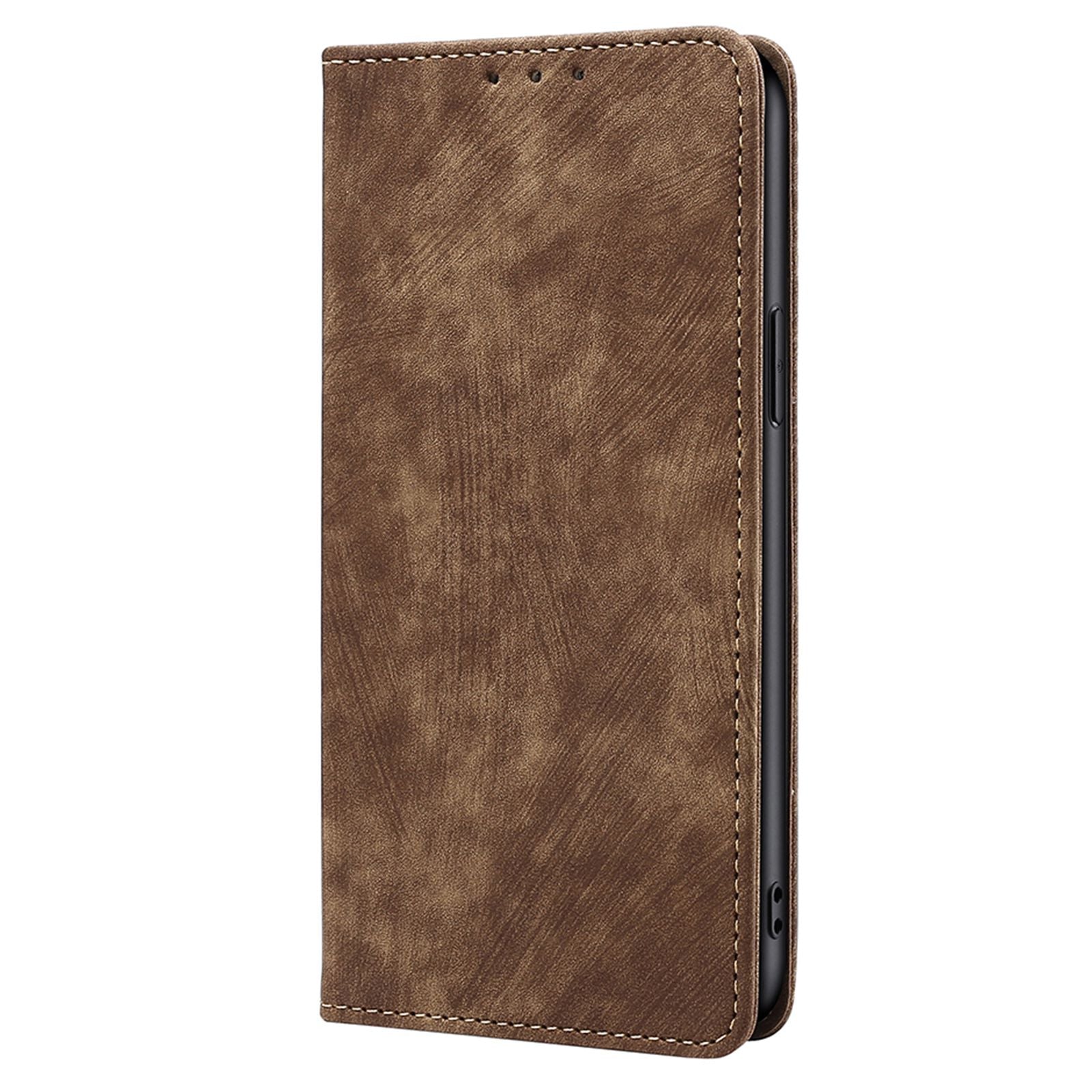 Wallet Case for Honor X50i+ 5G Cover RFID Blocking PU Leather Card Slots Phone Protector - Brown Wallet Case for Honor X50i+ 5G Cover RFID Blocking PU Leather Card Slots Phone Protector - Brown